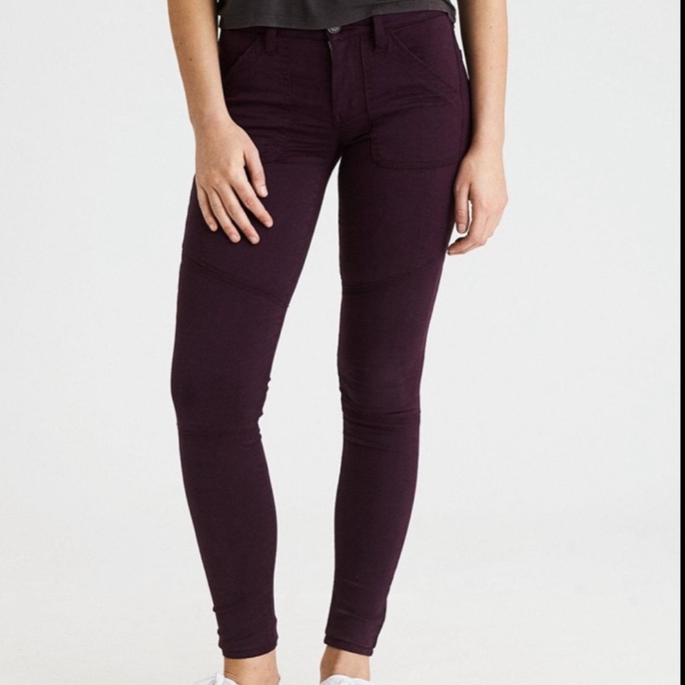 American Eagle Dark Purple Jeggings